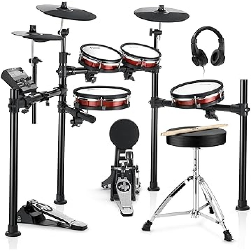 Donner DED-200 MAX Conjunto de bateria eletrônica com tam...