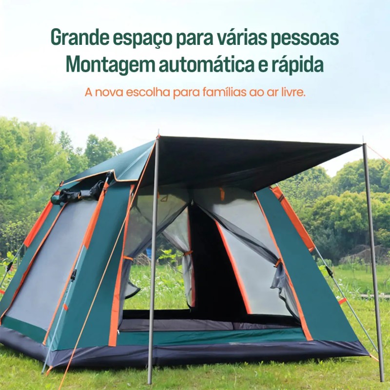 Barraca Automática De Acampamento 3-4 Pessoas New Hawaii,...