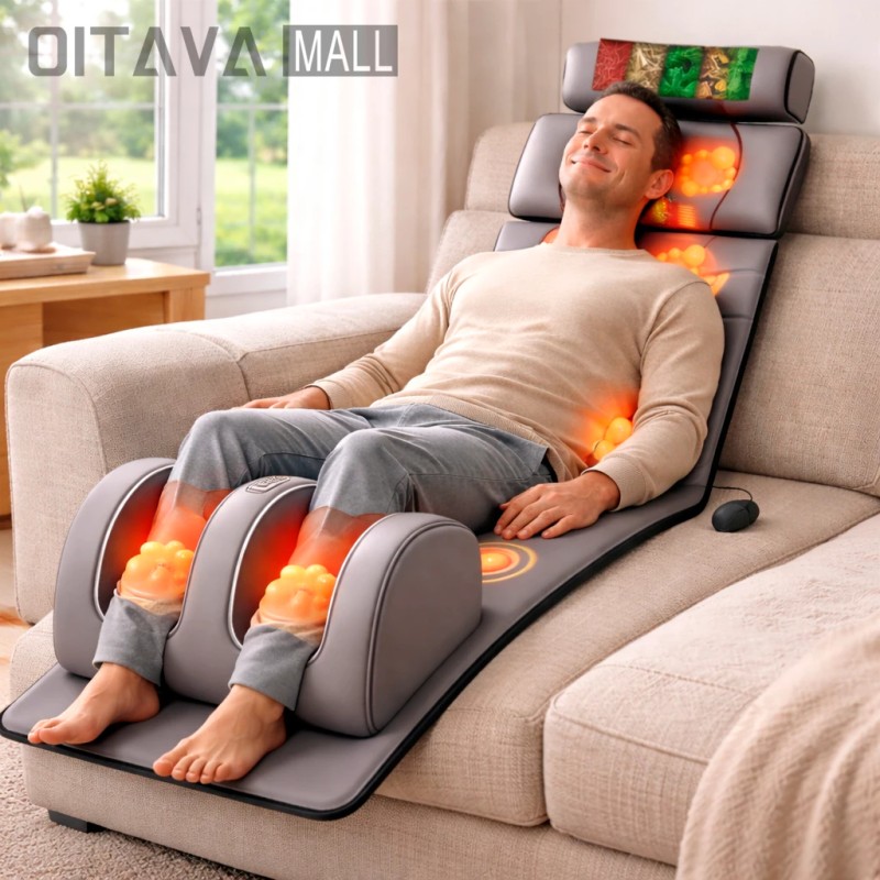 Colchão Massageador Shiatsu com Aquecimento, Airbag, Vibr...