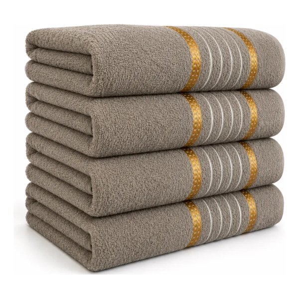 Kit 4 Toalhas De Banho Grande 100% Algodão 68x135 - Promoção