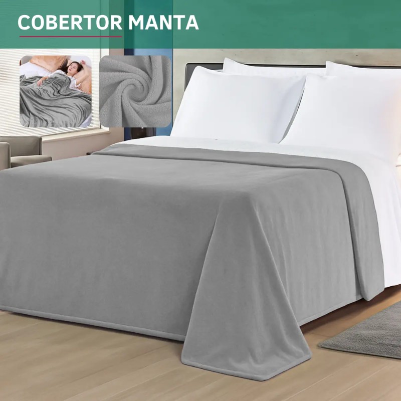 Cobertor Manta Microfibra Casal Super Macio Quentinho Toq...