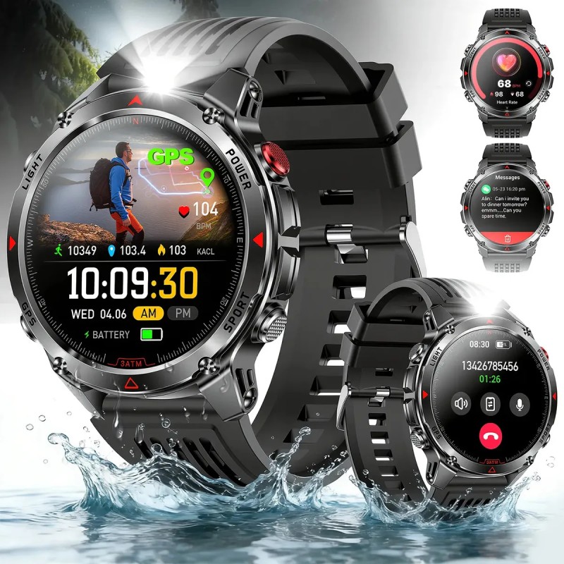 Relógio Inteligente Smartwatch GPS Autônomo À prova d...