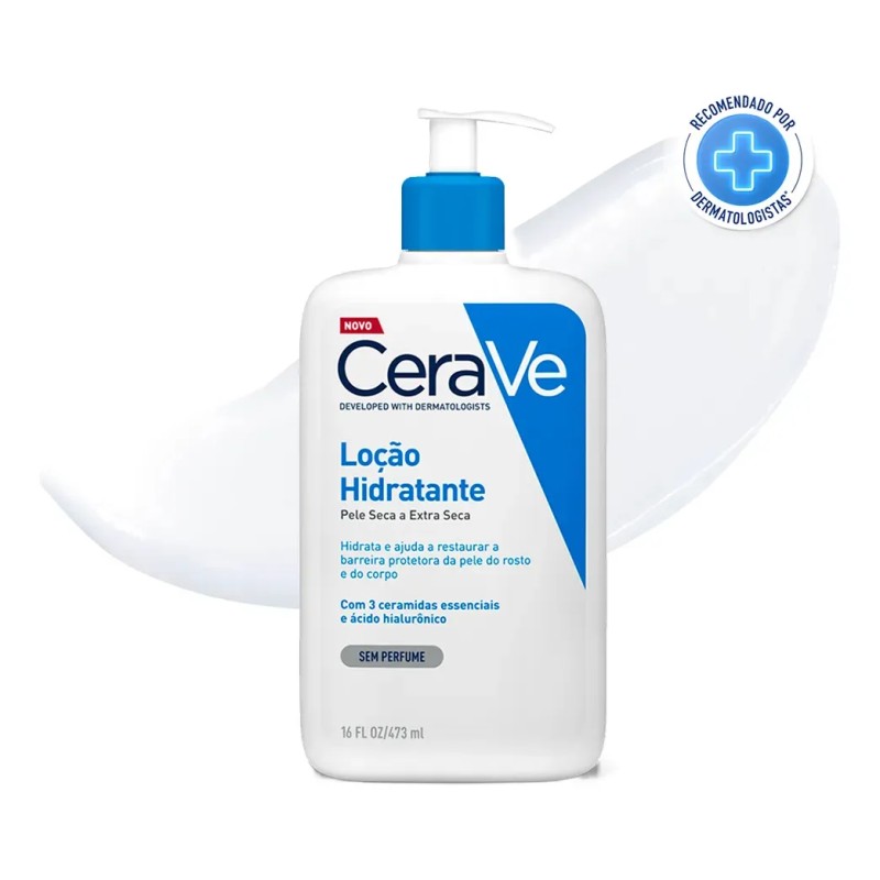 Loção Hidratante Corporal Sem Perfume, com Ceramidas Esse...