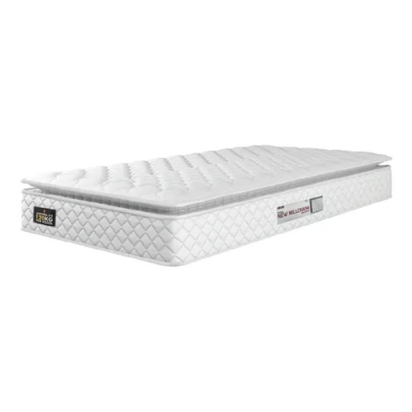 Colchão Solteiro Espuma D33 Pillow Top New Millenium Branco