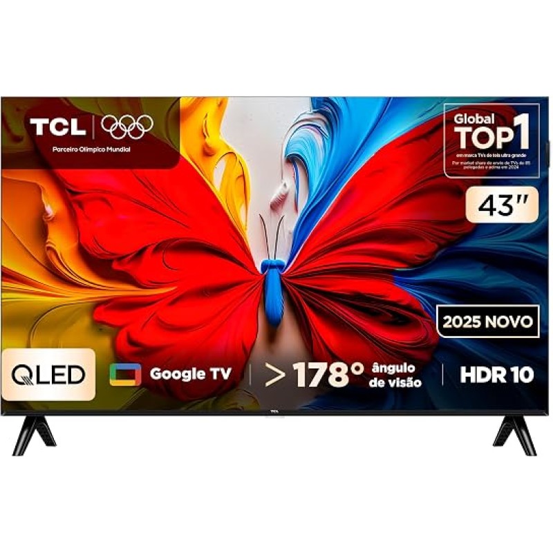 Smart TV TCL 43 Polegadas Full HD QLED S5K WiFi Bluetooth...