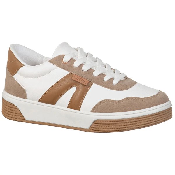 Tênis Feminino Casual Clássico Detalhe Recorte Lateral Moda Estilo Elegante Sky GiGiL