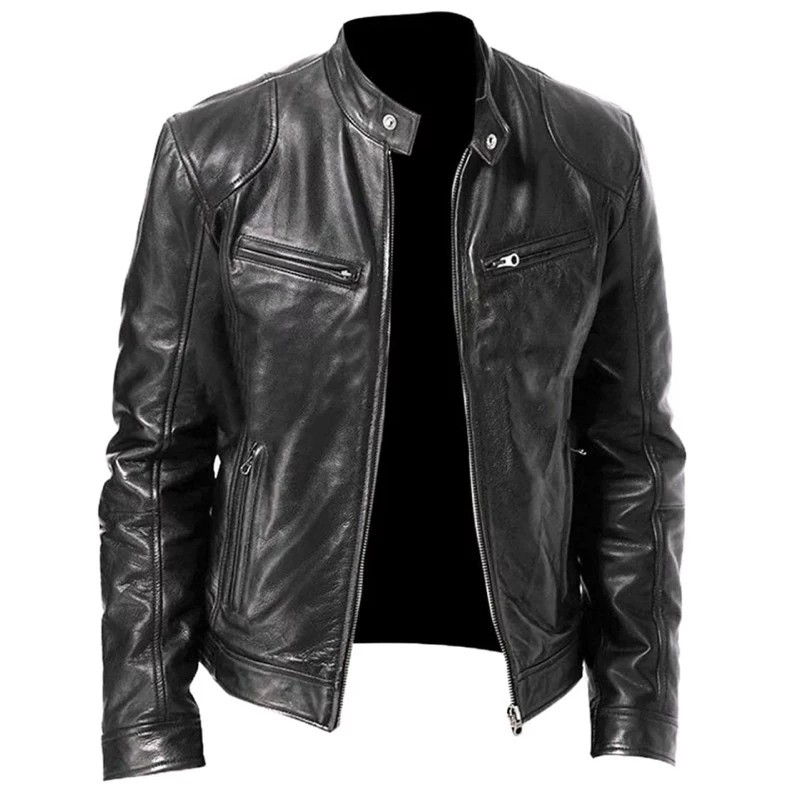 Jaqueta De Couro Masculina Casaco Resistente Promoção Pro...