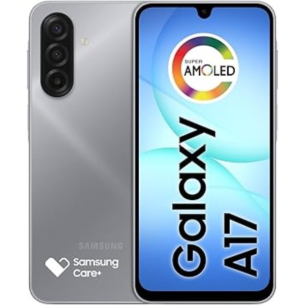 Celular Samsung Galaxy A17, 256GB, 8GB, 50MP Tela 6.7", IP54 - Cinza