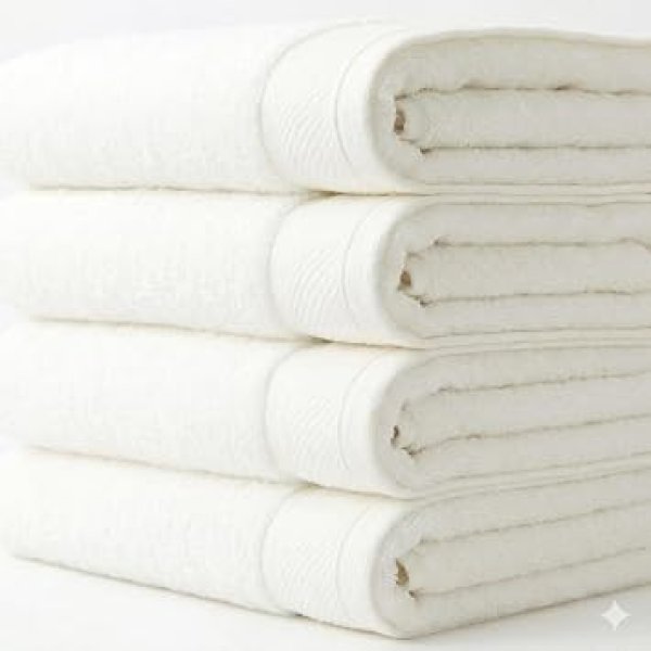 4 Toalhas De Banho Gigante Gramatura 500 G/m² Grossa Felpuda Eleganz (Branco)