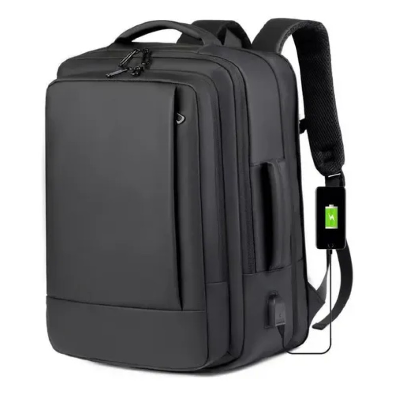 Mochila Dos Homens Com Faixa Impermeável Para Expansão