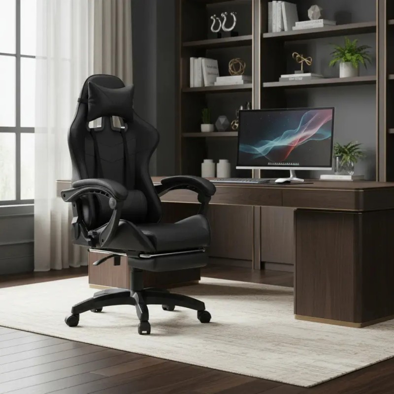 Cadeira De Escritório Gamer Nitro Ergonômica Estofado Cou...