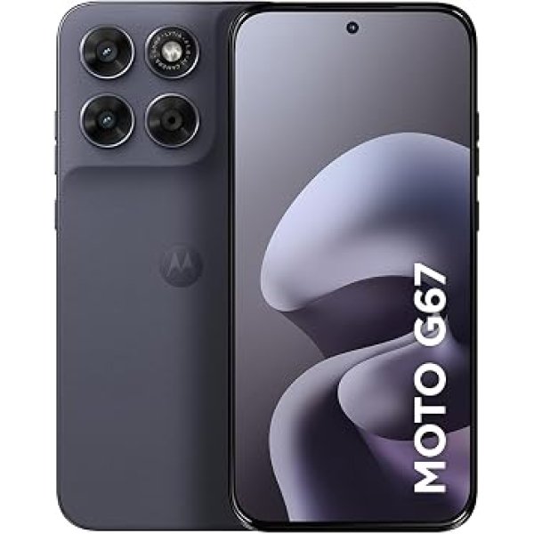 Smartphone Motorola Moto G67 5G - 128GB 12GB (4GB RAM + 8GB RAM Boost) camera 50MP Sony Lytia 600, tela 1.5K extreme Amoled 120hz, ultrarresistente - Chumbo