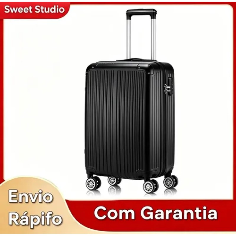 Mala De Viagem Bordo Sweet Studio ABS Com Zíper Expansíve...