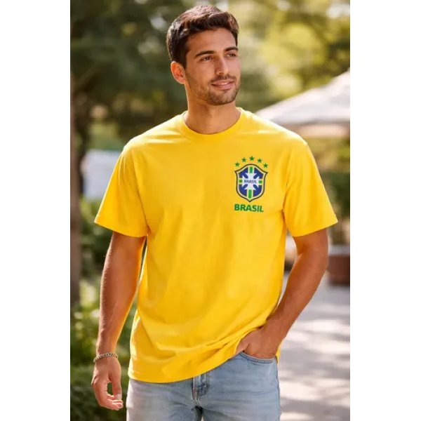 Camiseta Time Do Brasil Seleção Brasileira Copa Do Mundo