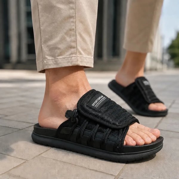 Chinelo Assuna Slide Masculino Ortopédico Leve Confortável