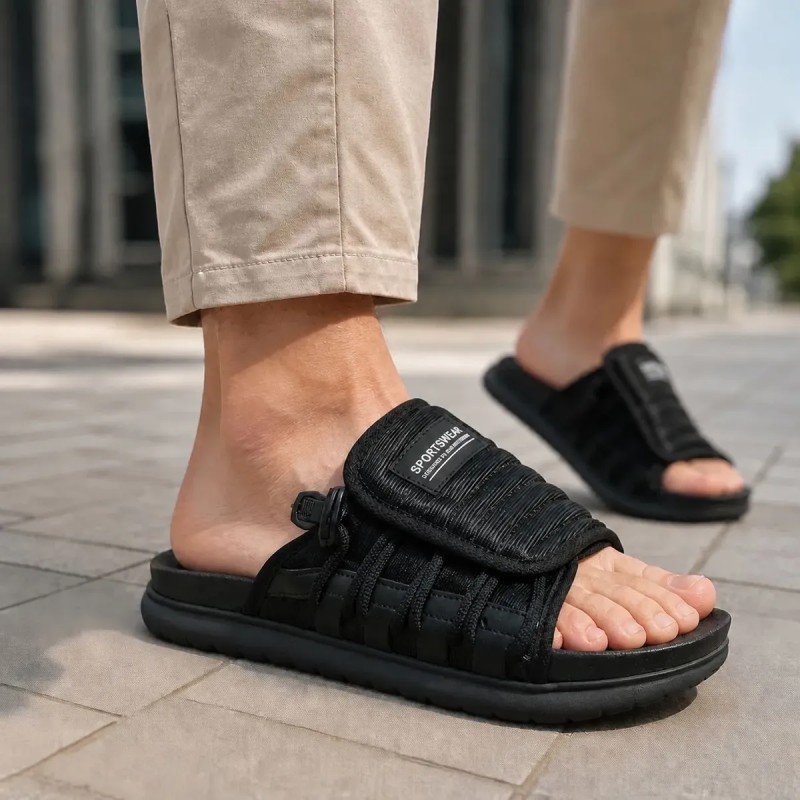 Chinelo Assuna Slide Masculino Ortopédico Leve Confortável