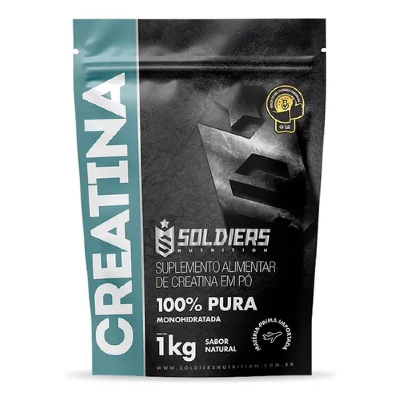 Creatina 1kg Suplemento Monohidratada em pó 100% Pura - S...
