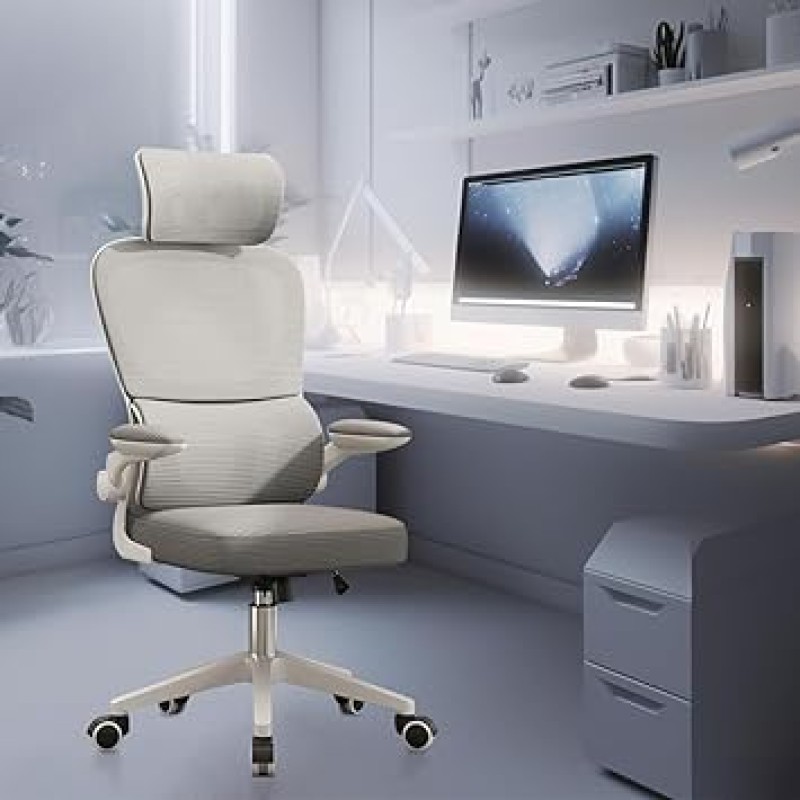 Cadeira de escritório, design ergonômico com suporte lomb...