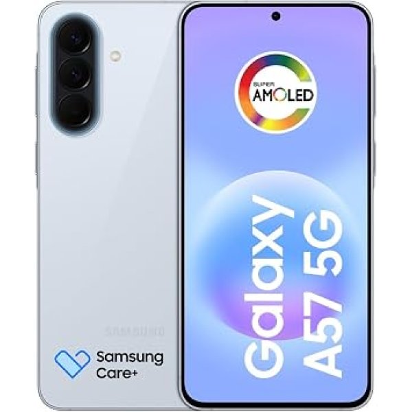 Celular Samsung Galaxy A57 5G 128GB, 8GB RAM, Recursos AI (Azul Claro)