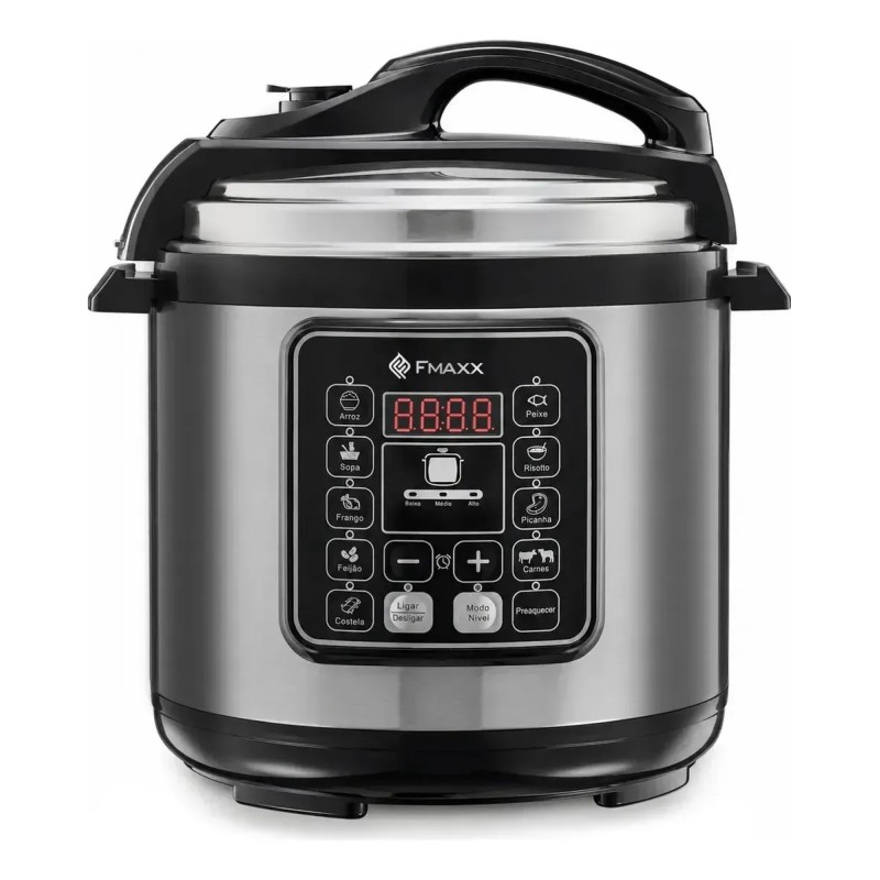 Panela De Pressão Elétrica Digital 6l, Fmaxx, Inox 1000w ...