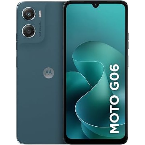 Smartphone Motorola Moto g06-128GB 12GB (4GB RAM + 8GB Ram Boost) e Camera 50MP com AI Bateria de 5200 mAh Tela 6.9" - Azul Marinho