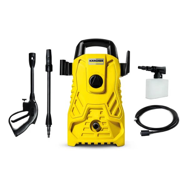 Lavadora de Alta pressão Kärcher Compacta 1500 PSI/Libras 1400W 300L/h com Aplicador de Detergente e Lança Regulável 220v