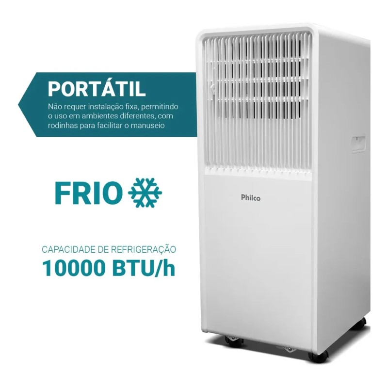 Ar Condicionado Philco Portátil 10000btus Frio Pac10fn