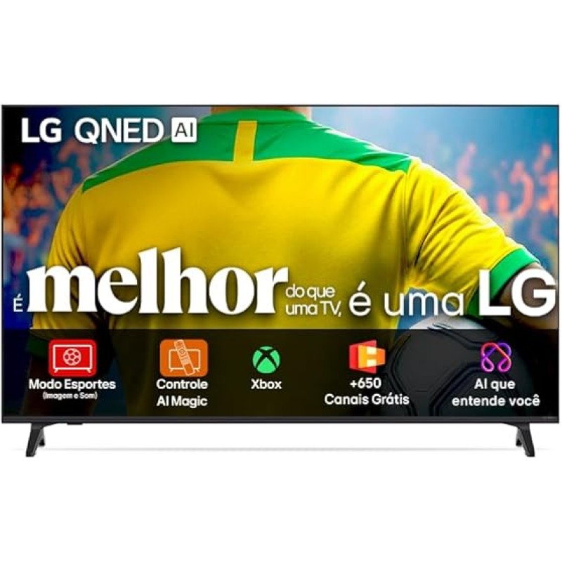 Smart TV 4K 50" LG QNED73 Portal de Games Processado...