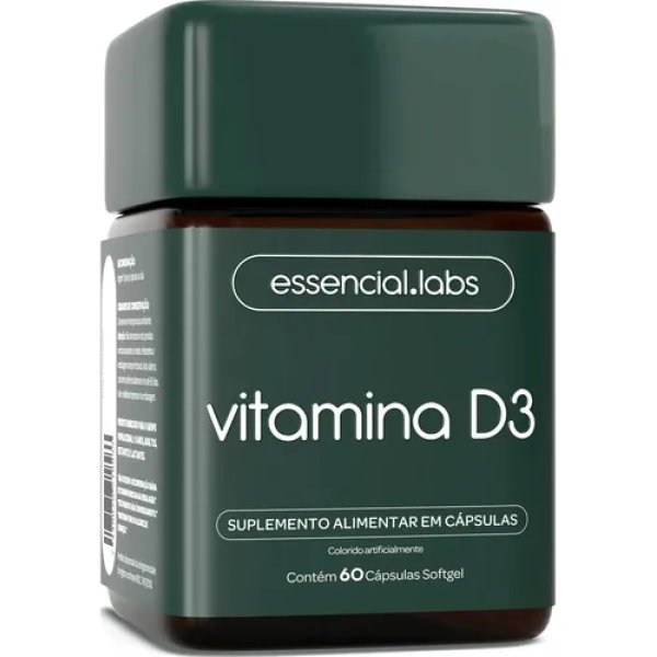 VITAMINA D3 2000ui - 60 Cápsulas Softgel - Fórmula Concentrada com Máxima Absorção