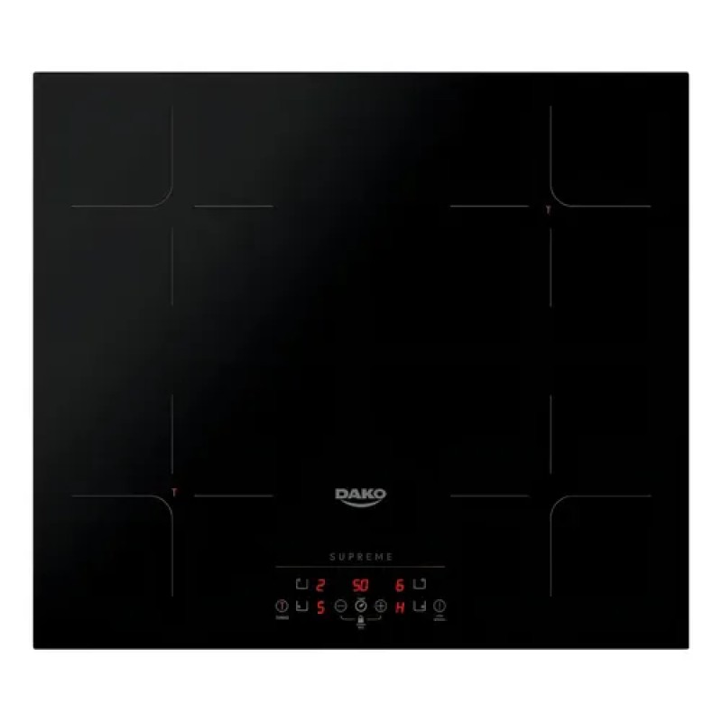 Cooktop de Indução 4 Bocas Dako Supreme Preto com Trava d...