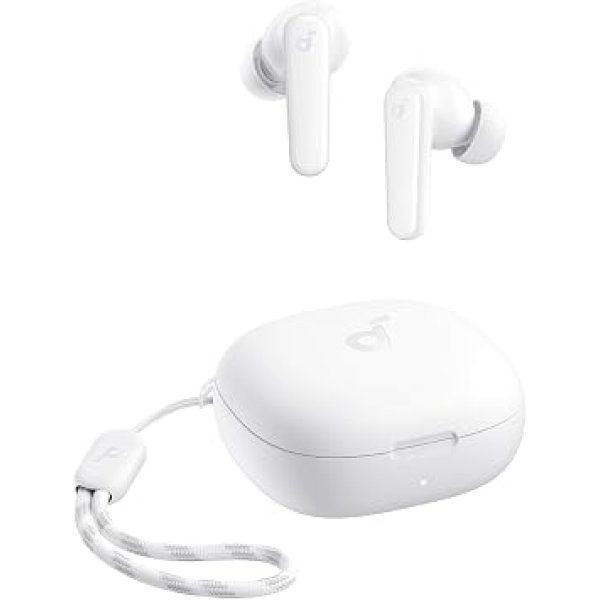 soundcore P20i da Anker, Fone de Ouvido Bluetooth 5.3 Sem Fio, 2 Mics IA | Bass UP, Graves Potentes, Drivers de 10mm, 30H, Resistência à Água TWS, Personalização de Som via App para Academia, IPX5